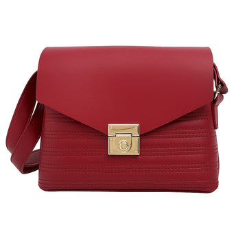 Mahroon Leather Hand Bag