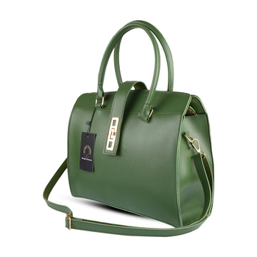 Elegence Leather Green BagElegant Green Vegan Leather Shoulder Bag